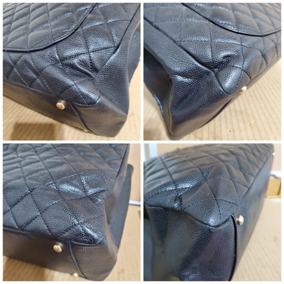 Authentic CHANEL Caviar Quilted XL Grand Shopping Tote GST Black - Picture 8 of 11